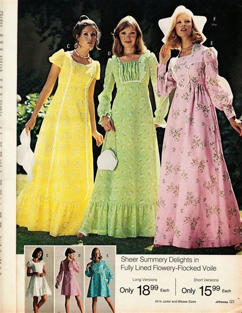 5 Granny Dresses 1970s A 172