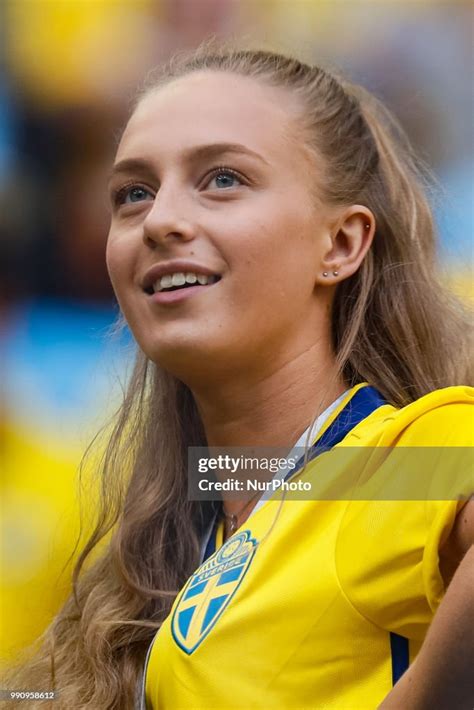 Sweden Supporter During The 2018 Fifa World Cup Russia Round Of 16 News Photo Getty Images