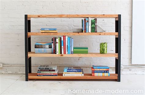 Though we strongly urge you to design for what suits i'm about to make a set of book shelves for a corner in my bedroom, a tv stand, coffee table, custom record player cabinet and recently put in a simple. Make It: Easy DIY Industrial-Modern Bookcase » Curbly ...