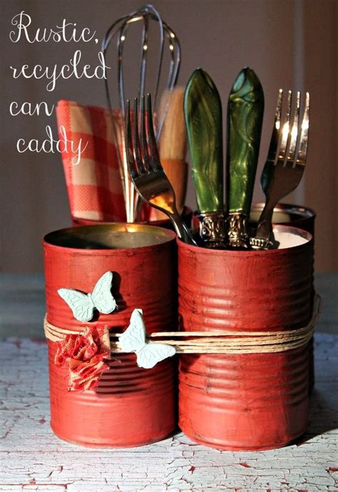 Painting Cans And How To Decorate With Them Tin Can Crafts Rustic
