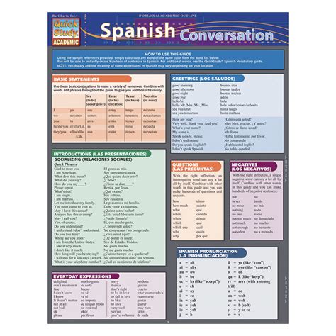 Quick Study Spanish Conversation 5 Pack Superior Auto Extras