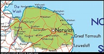 Norfolk Map Political Regional | United Kingdom Map Regional City Province