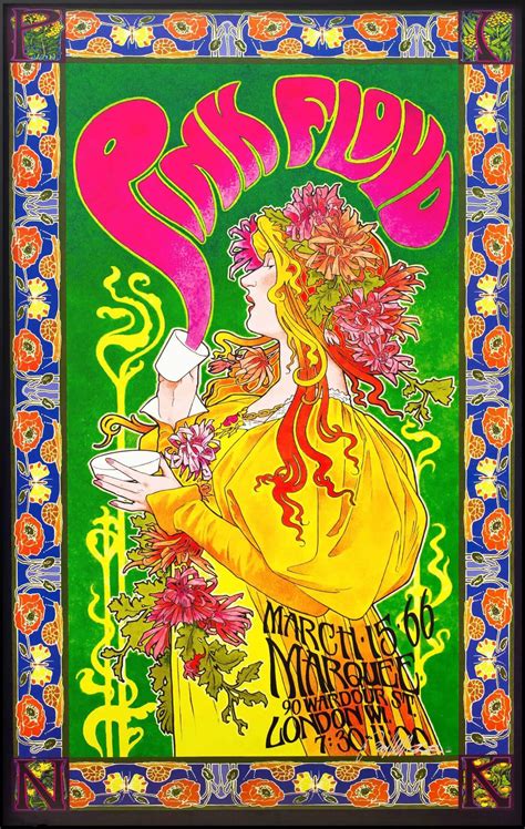 Pink Floyd Marquee Concert London March 1966 Art Prints By Ash Buy Posters Frames