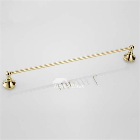 20 inch polished brass gold towel racks single towel bar wall mount modern bathroom