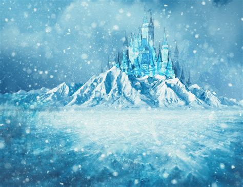 Frozen 2 Castle Photography Background Backdrop Floordrop Studio