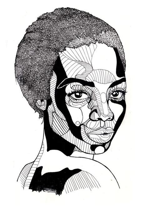 Topographical Portrait Pen And Digital Laura Haines 2014 Em 2022