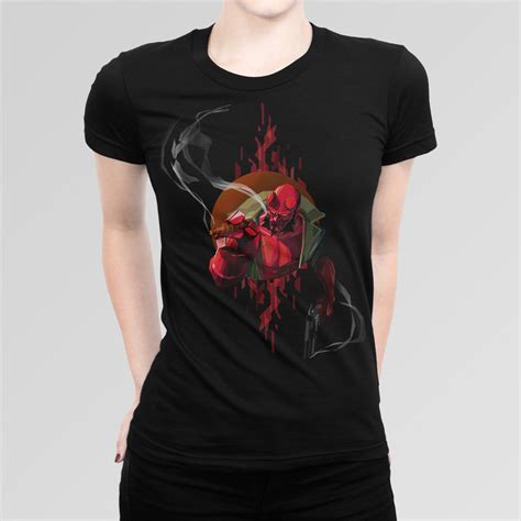 Hellboy Original Art T Shirt Tee Shirt En Coton Premium Etsy