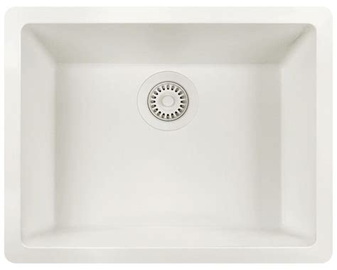 White Single Bowl Trugranite Sink