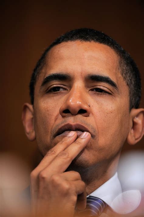 A History Of President Obama Pressing Two Fingers To His Lips