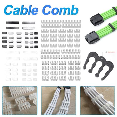 24 48 72pcs Pc Cable Comb Motherboard 24pin 8pin 6pin Computer Cable