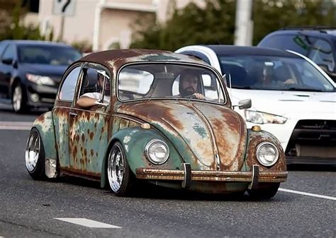 Stunning Photos Of Volkswagen Beetle Rat Rods With Patina Look On The