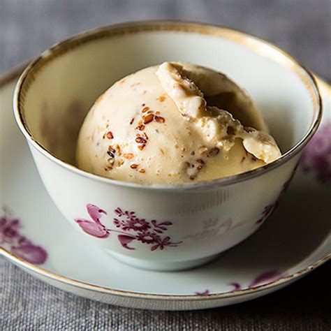 Ginger Ice Cream With Honey Sesame Brittle Recipe On Food52 Recipe On