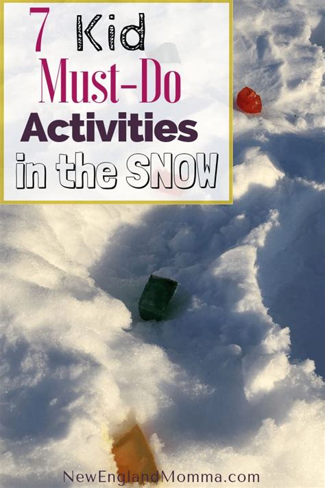 7 Must Do Snow Activities For Kids Snow Activities Outside