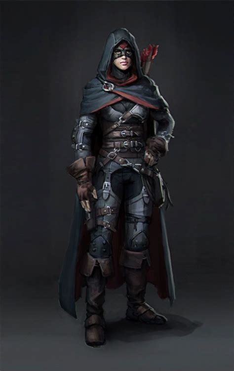 Stealth Archer Dmitry Morozov Rpg Character Character Portraits Fantasy Character Design