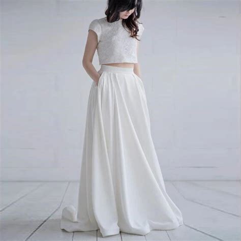 Elegant Wedding Solid Long Skirts High Waist Fashion Runway Custom Maxi