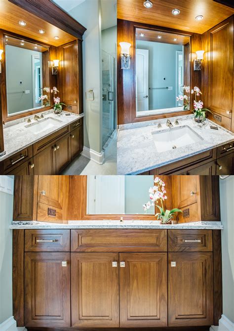 It's an essential beginning to each successful day and a relaxing, candlelit retreat in the evening. Vanities - Custom woodwork specializing in bathroom vanities