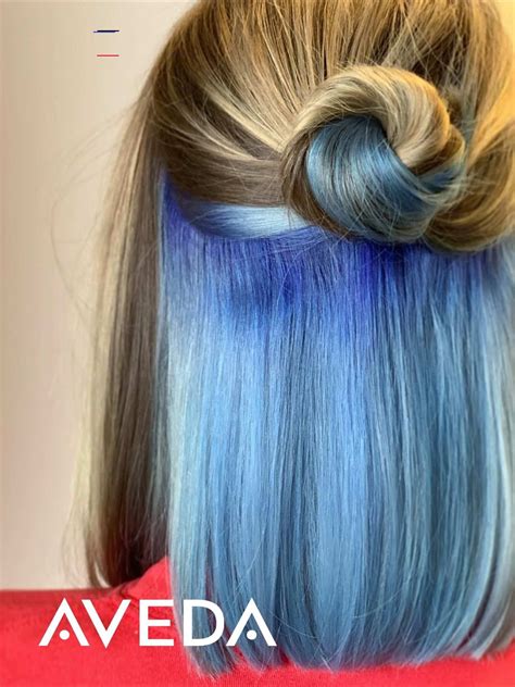 Fashion Hair Color Ideas Blue Highlights On Blonde Hair Avedasalon