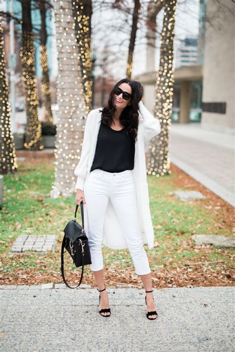 Three Ways To Wear White Jeans In Winter The Miller Affect