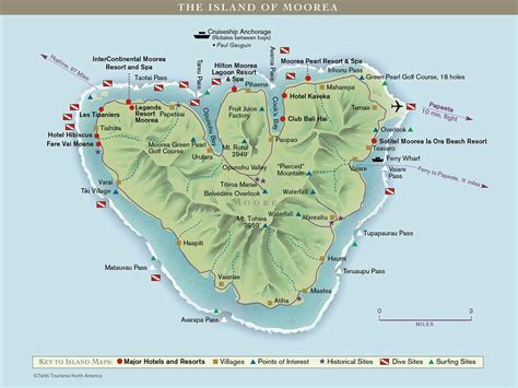 Map Of Moorea 1993 An Island Of The Society Group French Flickr