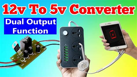 How To Make 12 Volt To 5 Volt Converter At Home 12v To 5v Converter