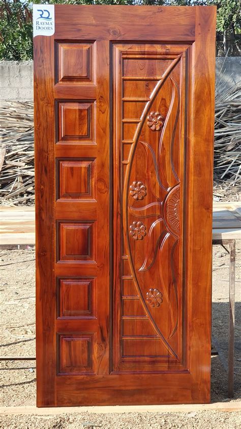 Cnc Carving Teak Wood Solid Doors House Front Door Design Wooden