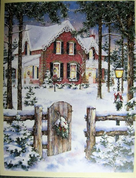 Garden Gate Lang Christmas Scenes Christmas Pictures Send