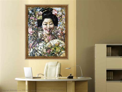 Museum Art Reproductions A Smiling Geisha By Edward Atkinson Hornel