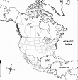 Printable Blank Map Of North America