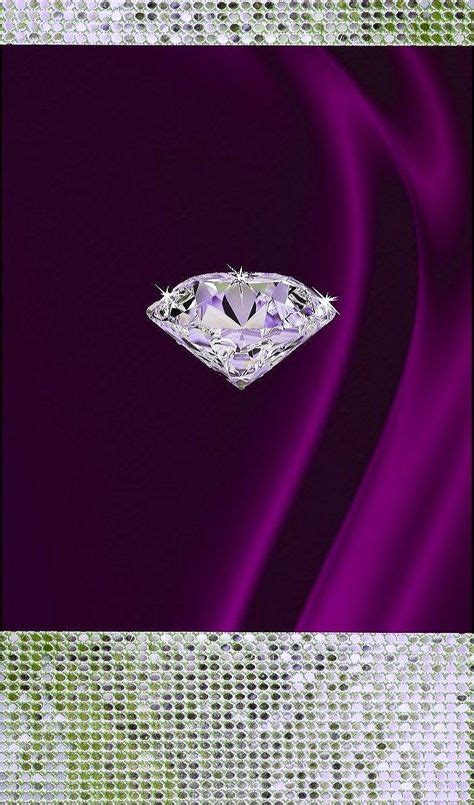 Purple And Silver Sparkly Diamond Wallpaperby Artist Unknown In