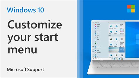 5 Ways To Customize The Windows 10 Start Menu Microsoft Youtube