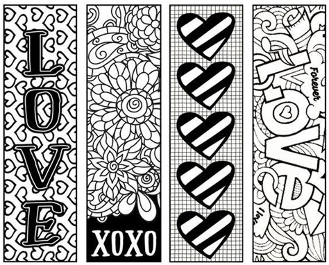 Worksheets for kids & preschool printables coloring, word puzzles, mazes & more. Fun Valentine's bookmarks for children to color and give ...