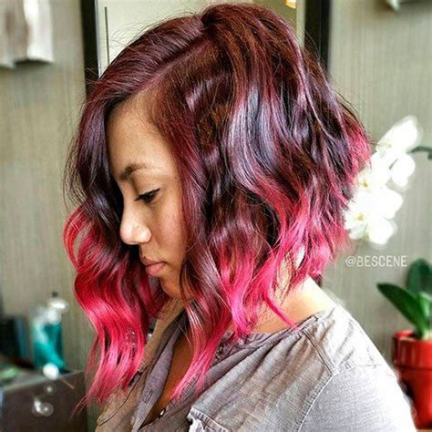 20 Dip Dye Hair Ideas Delight For All Dip Dye Hair Burgundy Hair