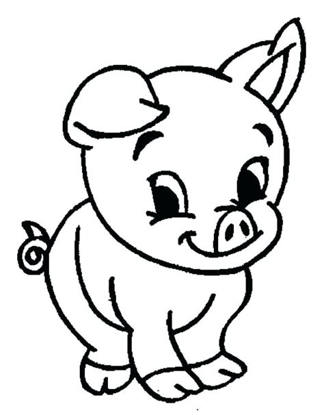 Pig Face Coloring Page