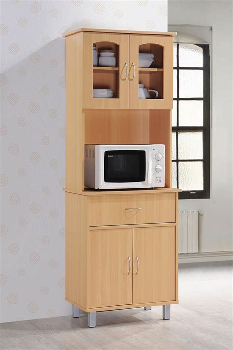 Hodedah Long Standing Kitchen Cabinet With Top Dinningroomdecorideas