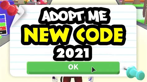 To get a list of active codes, simply bookmark this page and refresh it often. ⭐️ DISCOVER THE NEW CODE FOR ADOPT ME ROBLOX 2021 ⭐️ in ...