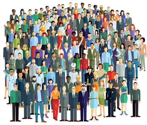 Crowd And Groups Of People Illustration By Scusi Vectors