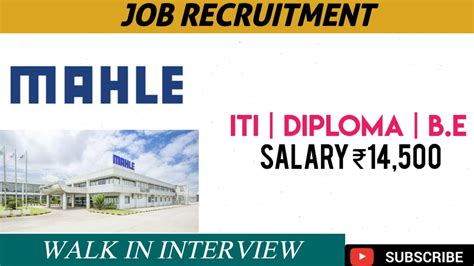 Mahle Engine Components India Pvt Ltd Job Vacancychennai Jobs