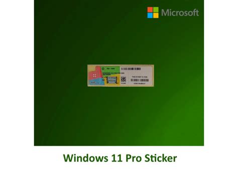 Buy Windows 11 Pro Sticker Key License Operating System For Company