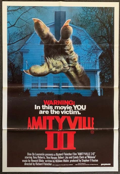 All About Movies Amityville 3 The Demon Poster 3d Original One Sheet