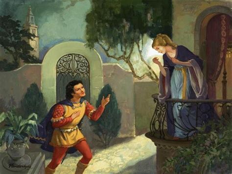 Unidentified Balcony Scene Possibly Romeo And Juliet Giclee Print