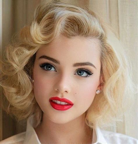 stylish short crul hair style ideas 40s hairstyles short vintage hairstyles old hollywood