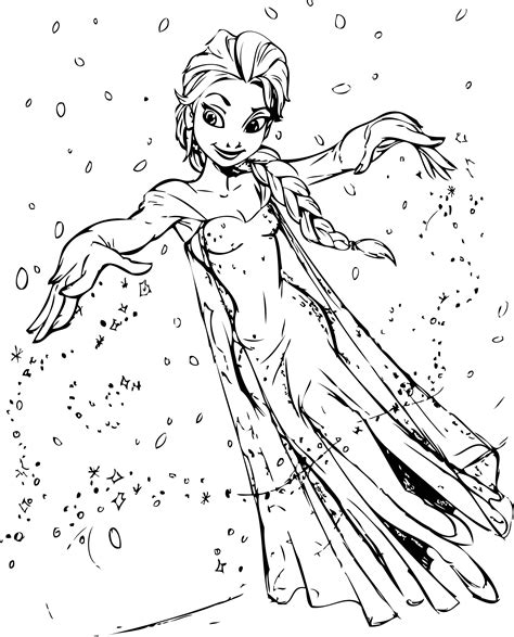 Elsa Anna Coloring Pages Printable Coloring Pages