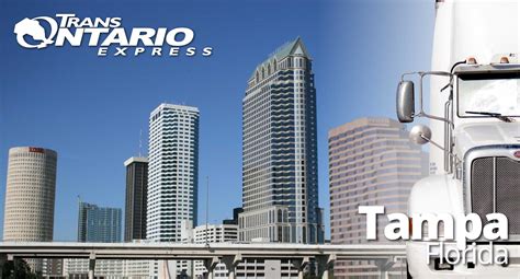Toronto To Tampa Ltl And Ftl Trans Ontario Express
