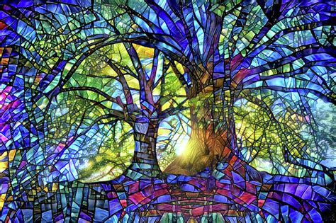 The Worship Of Trees Digital Art By Peggy Collins