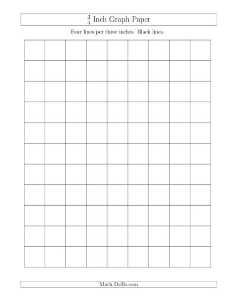 34 Inch Graph Paper With Black Lines A
