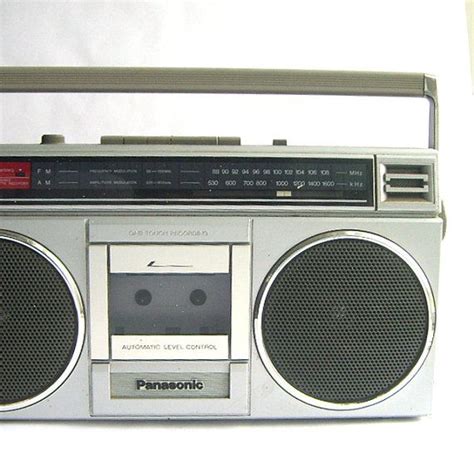 1980s Panasonic Boom Box Radio With Cassette Player