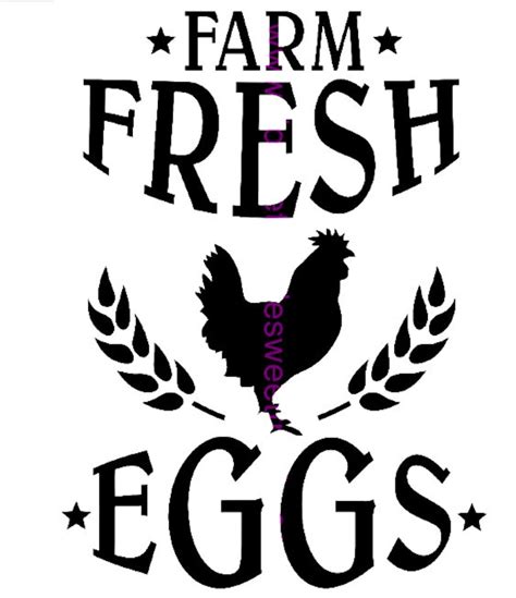 Farm Fresh Eggs Svg Etsy
