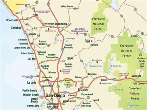 Map Of San Diego County Map Holiday Travel