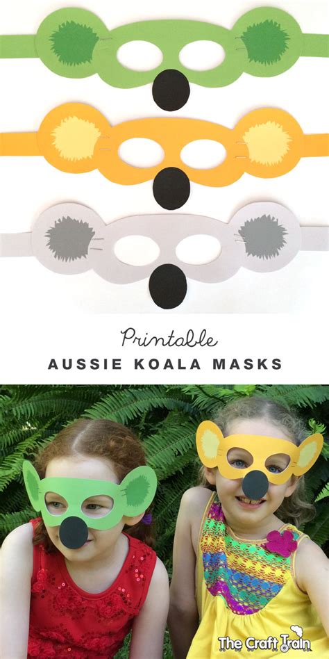 January 26th is australia day. Aussie koala masks | The Craft Train