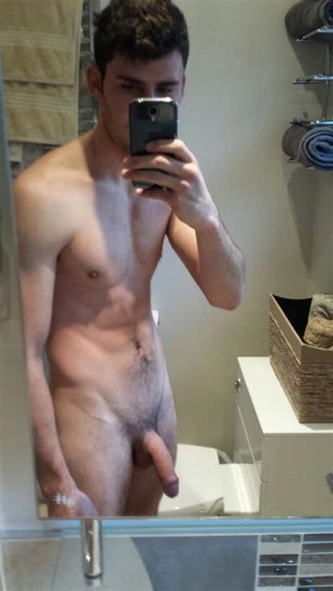 Handsome Thin Man Shows His Penis Nude Man Cocks